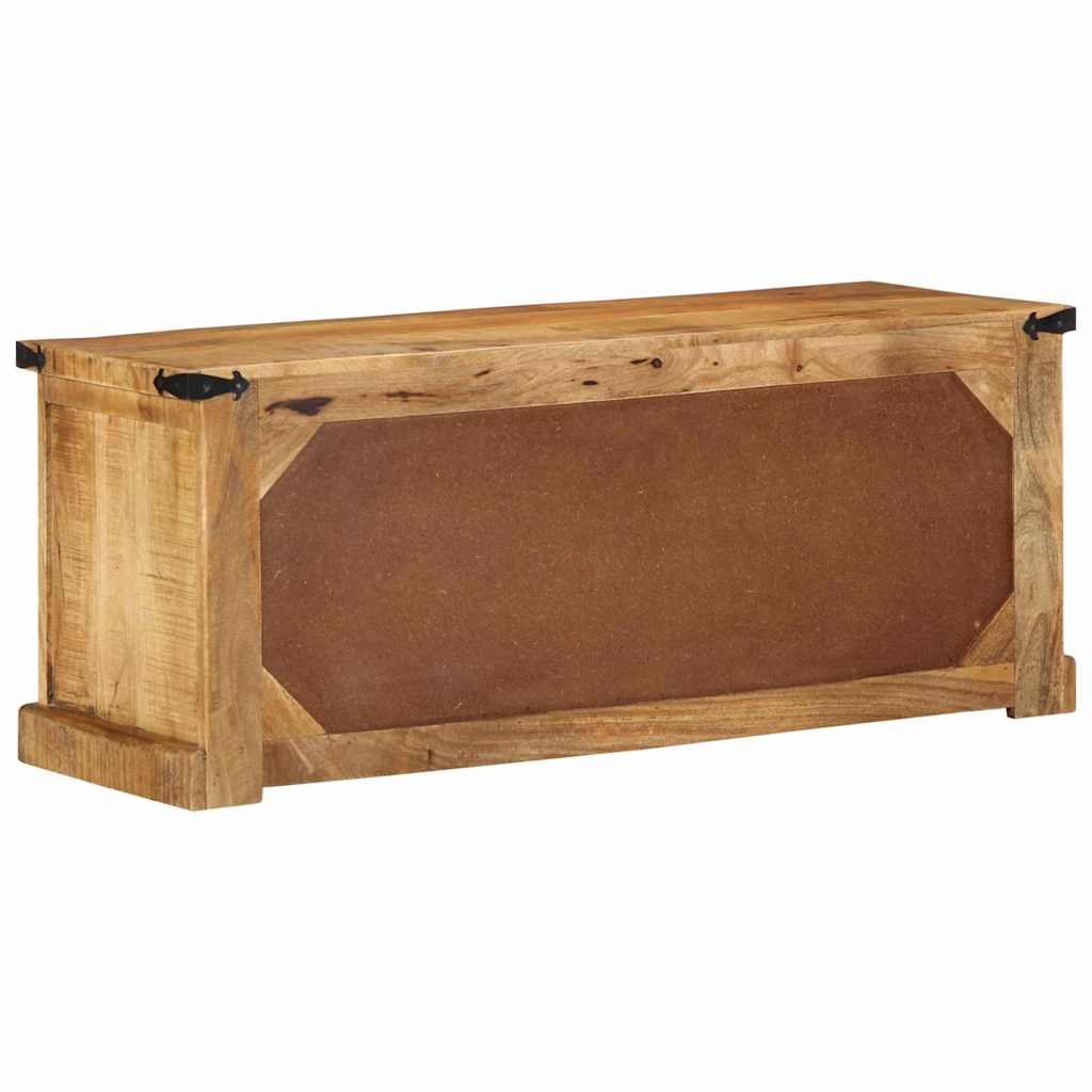 Schuhschrank mit Regal Braun 110 x 38 x 45 cm Massivholz Mango
