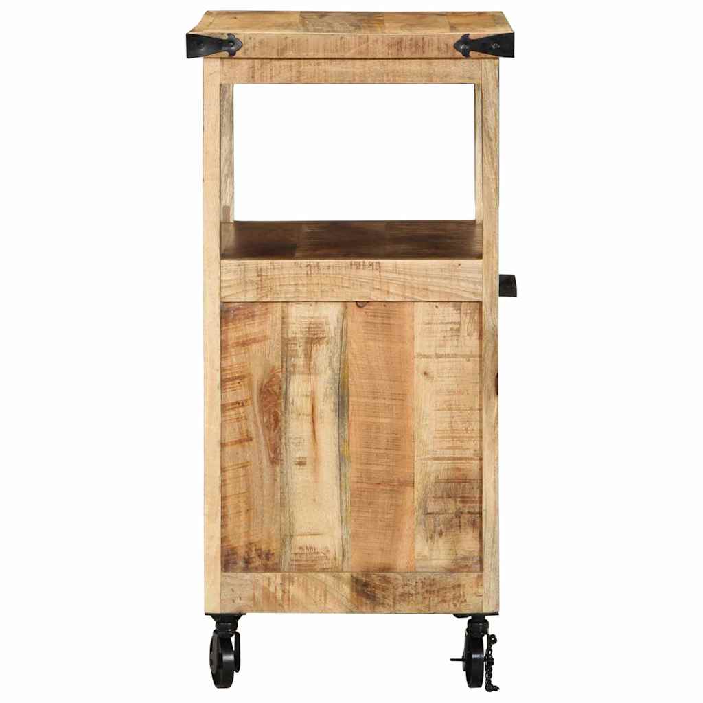 Küchentrolley Braun 55 x 40 x 80 cm Massivholz Mango