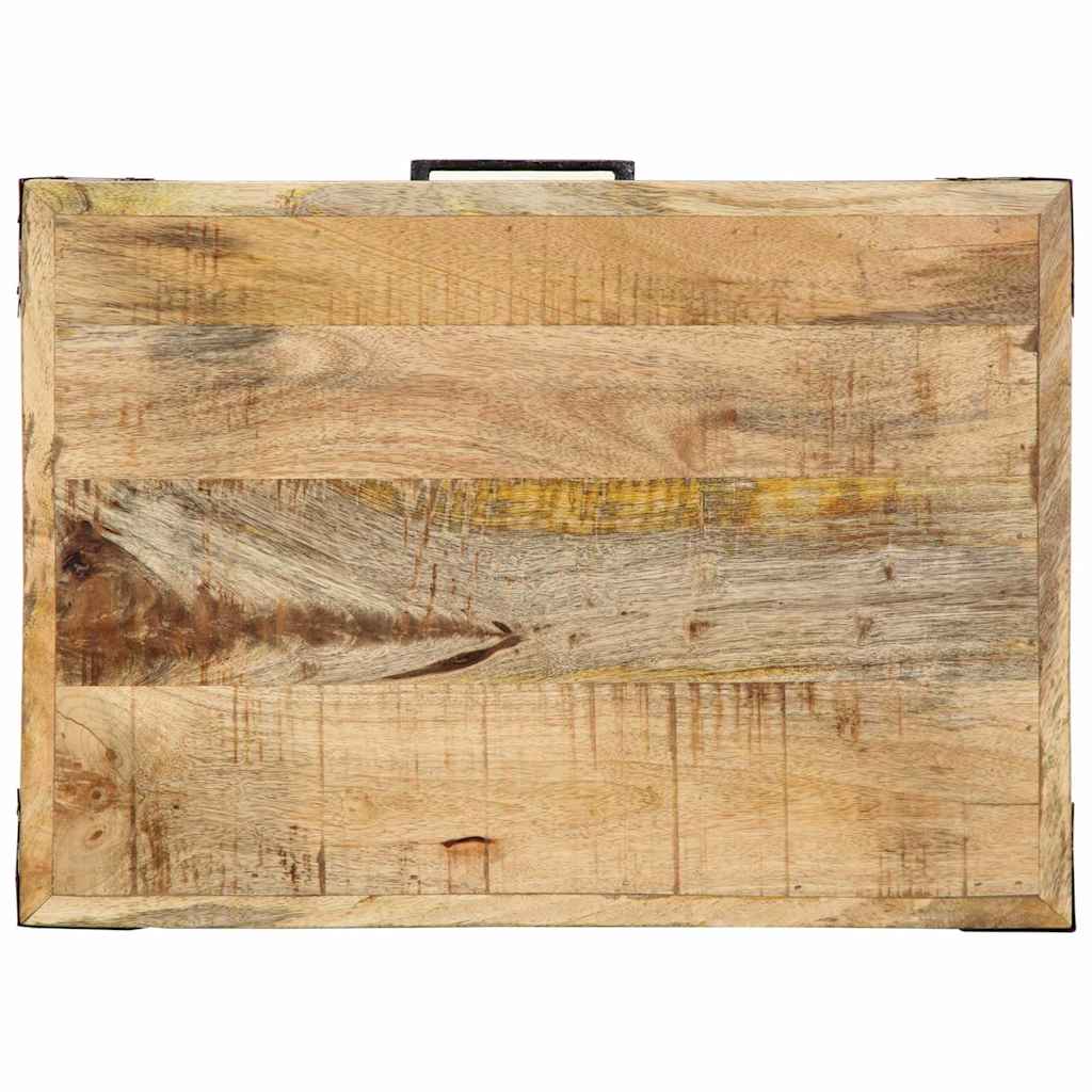 Küchentrolley Braun 55 x 40 x 80 cm Massivholz Mango