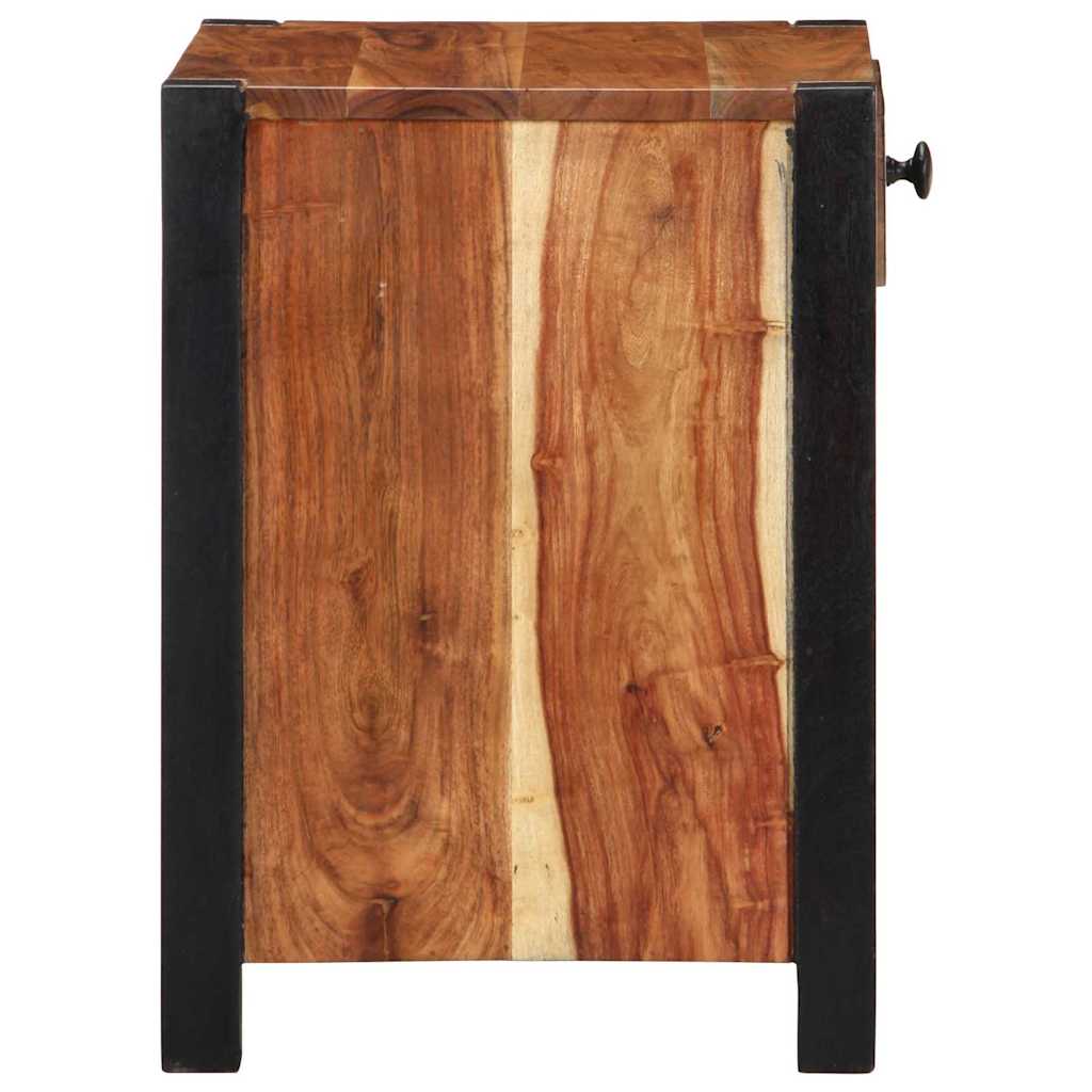 Nachttisch Braun 40 x 35 x 50 cm Massivholz Akazie