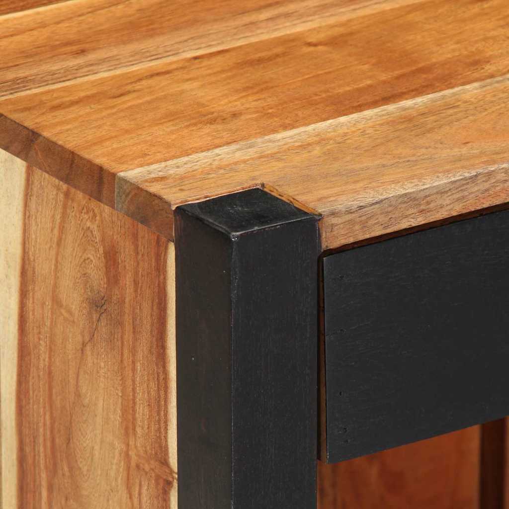 Nachttisch 2 pcs Braun 40 x 35 x 50 cm Massivholz Akazie
