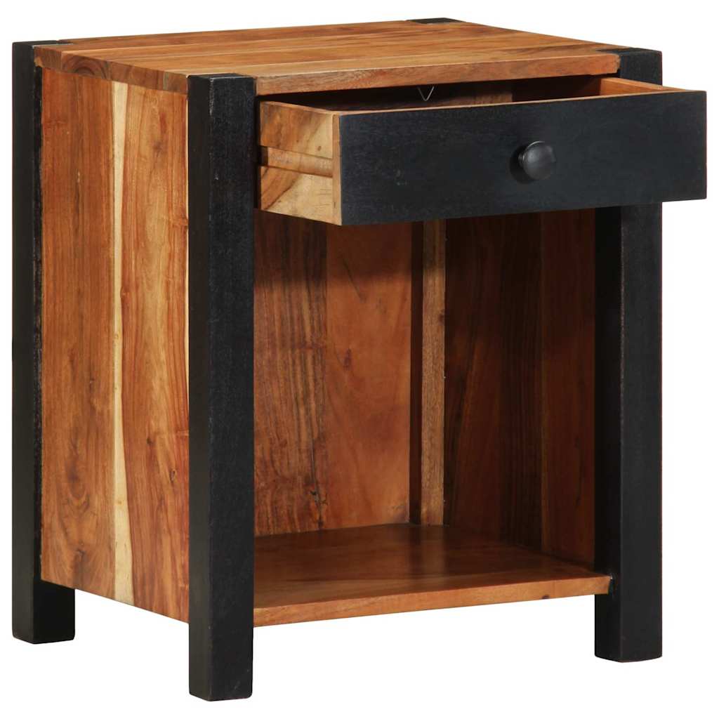 Nachttisch 2 pcs Braun 40 x 35 x 50 cm Massivholz Akazie