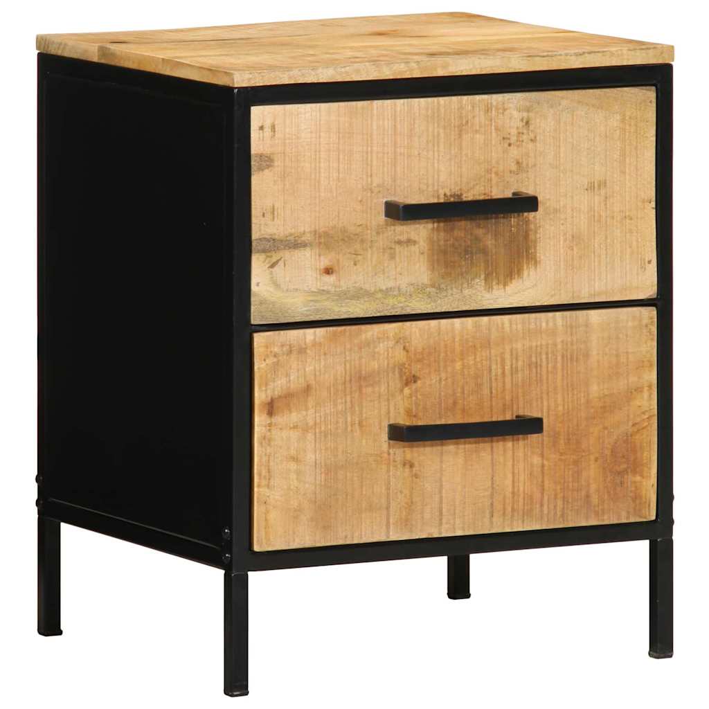 Nachttisch 2 pcs Braun und Schwarz 40 x 35 x 50 cm