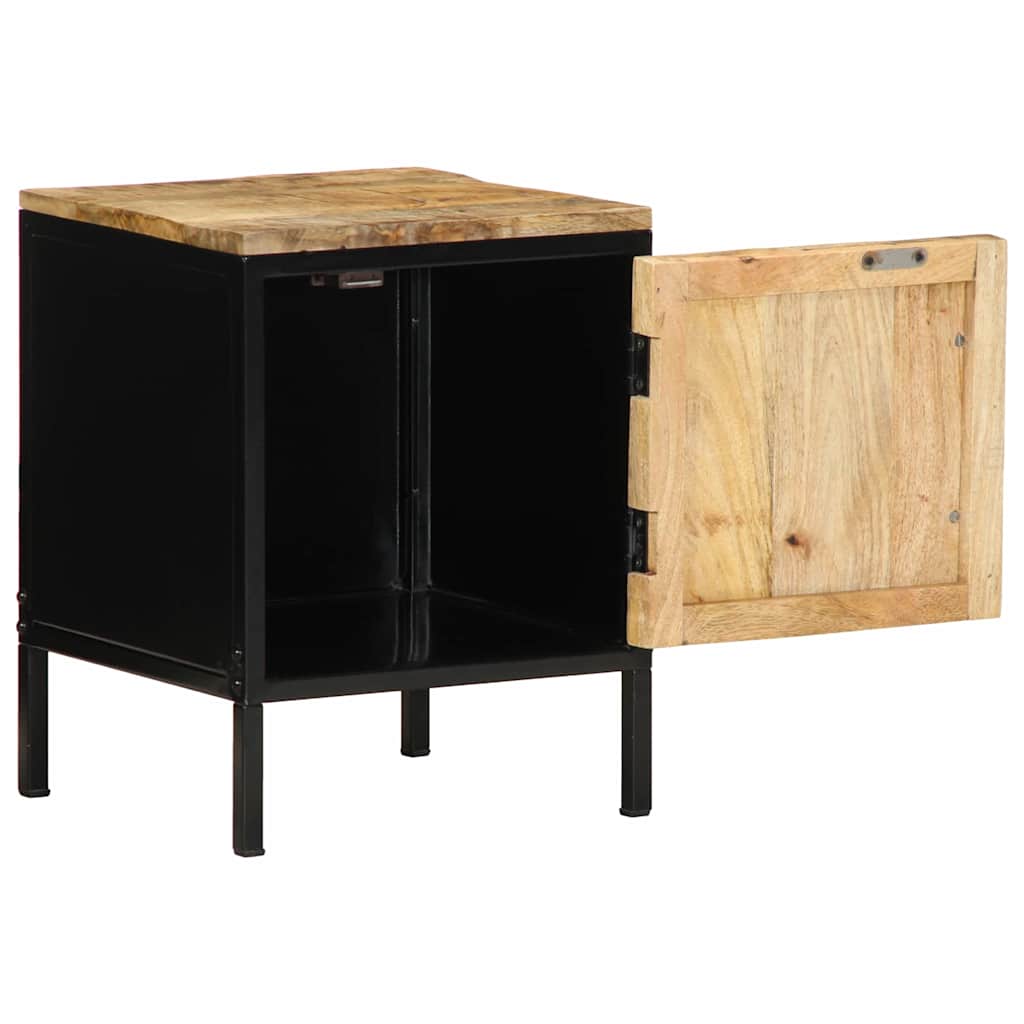 Nachttisch 2 pcs Braun und Schwarz 30 x 30 x 40 cm