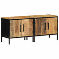 Nachttisch 2 pcs Braun und Schwarz 50 x 30 x 45 cm