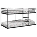 Etagenbett ohne Matratze Schwarz 90x200 cm Stahl