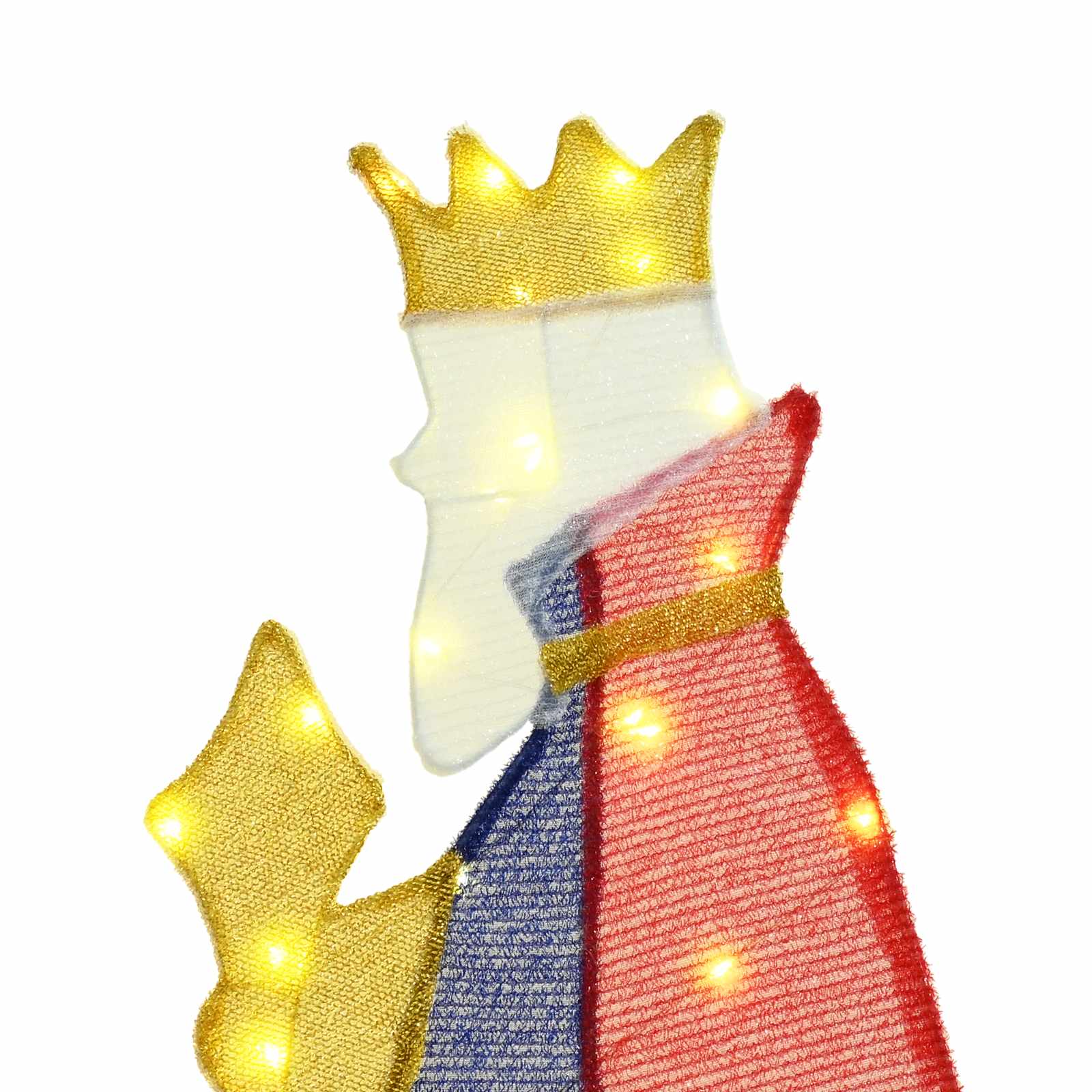 3 weise Männer Weihnachtsbeleuchtung 3 pcs Warmes Weiß 105 cm