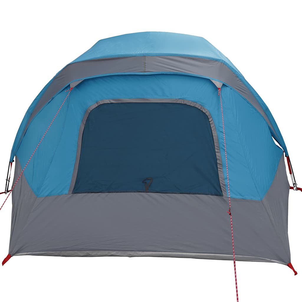 Campingzelt 4 Personen Blau Wasserdicht