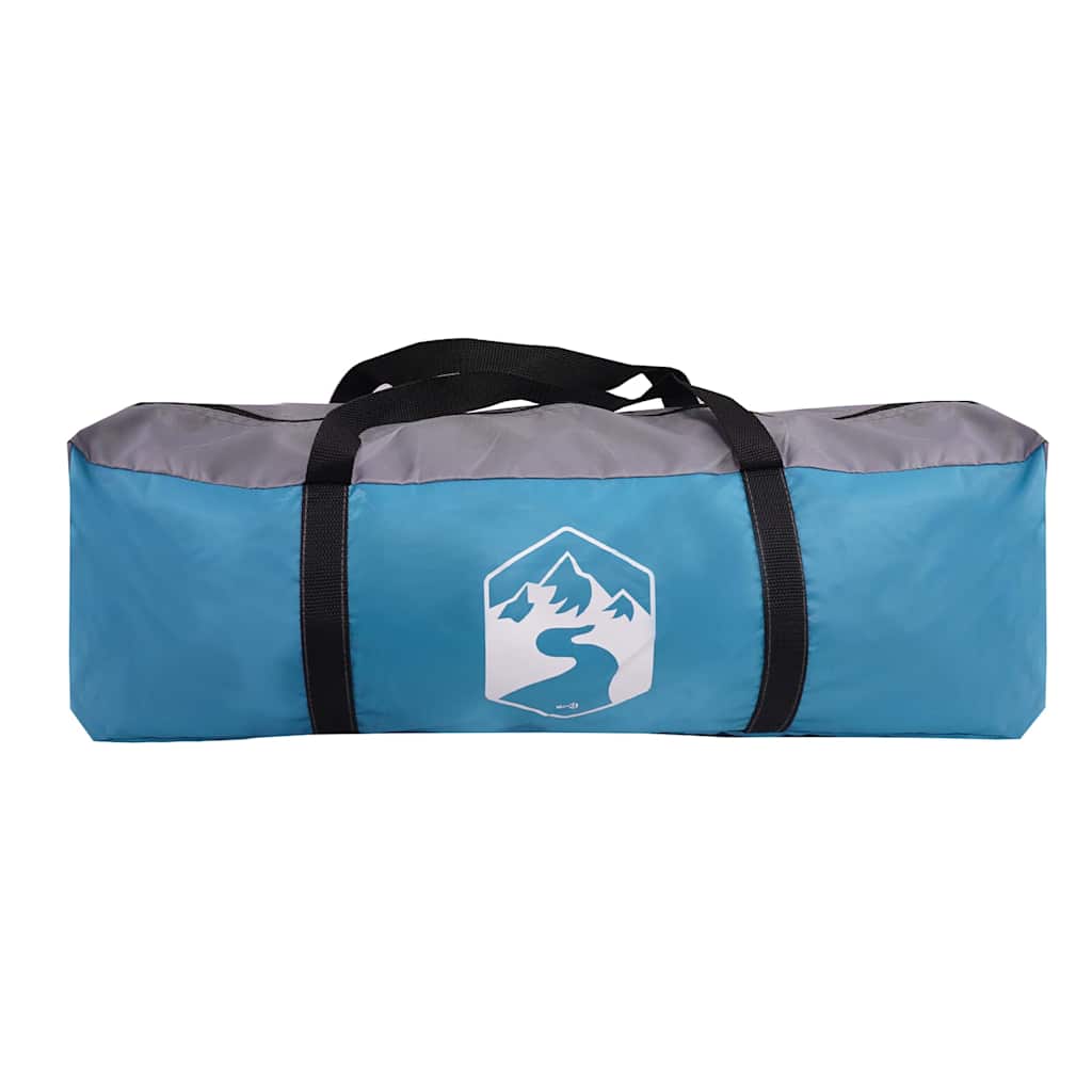 Campingzelt 4 Personen Blau Wasserdicht