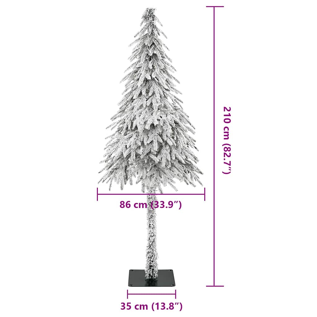 Künstlicher Weihnachtsbaum Weiß 86 x 86 x 210 cm