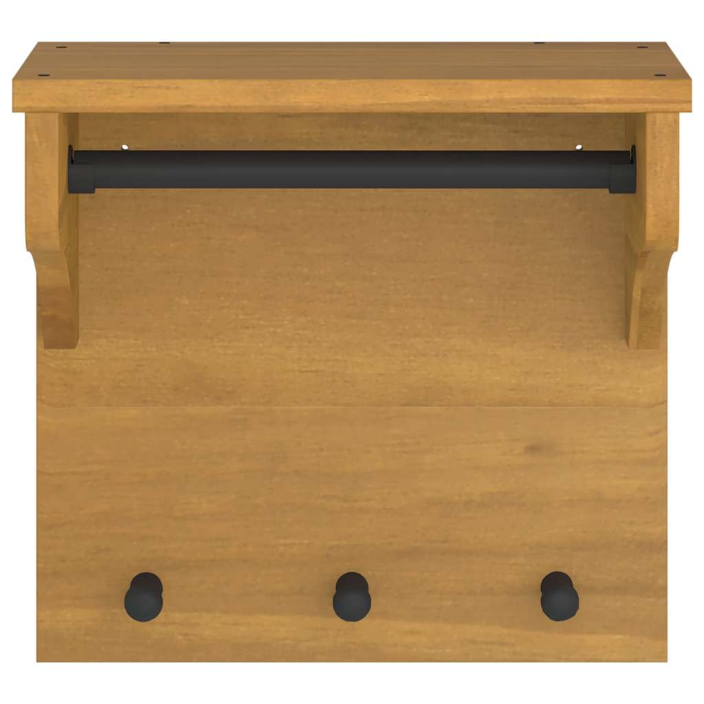 Wandgarderobe SANDNES 43x30x42 cm Massivholz Kiefer