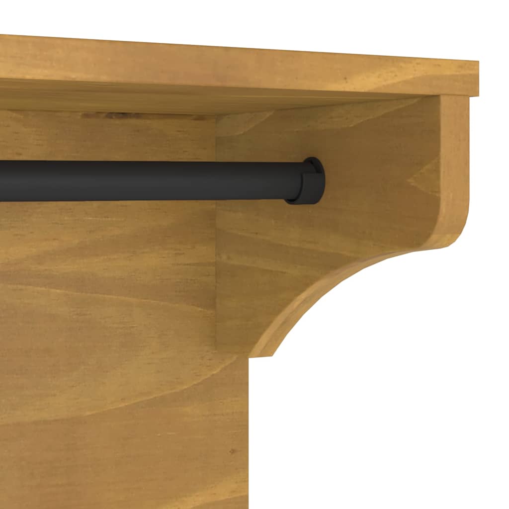 Wandgarderobe SANDNES 43x30x42 cm Massivholz Kiefer