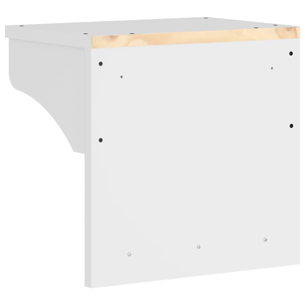 Wandgarderobe SANDNES Weiß 43x30x42 cm Massivholz Kiefer