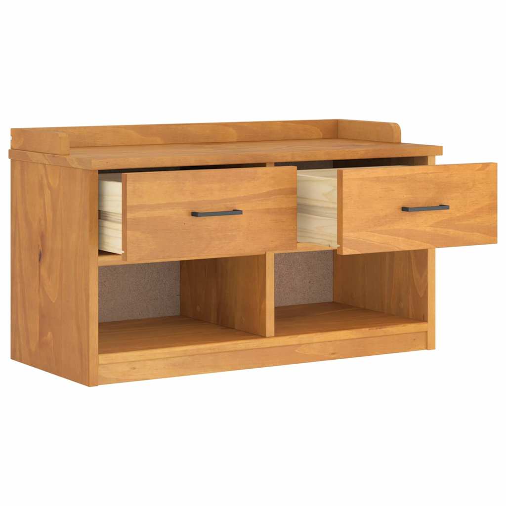 Flurbank SANDNES 87x40x50 cm Massivholz Kiefer