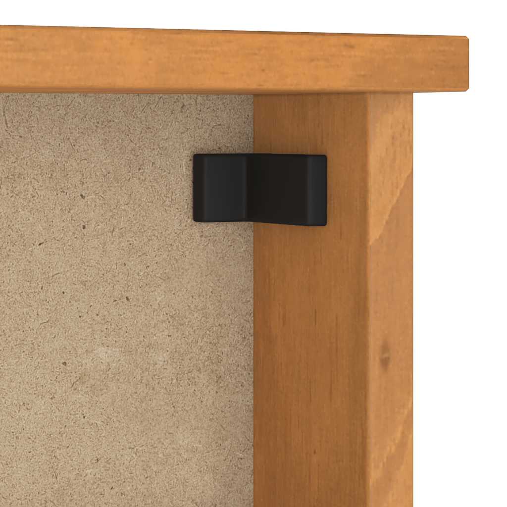 Wandgarderobe SANDNES 87x12x35 cm Massivholz Kiefer