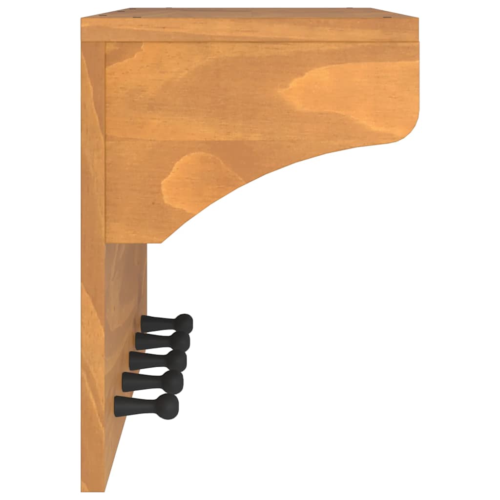 Wandgarderobe SANDNES 87x30x42 cm Massivholz Kiefer