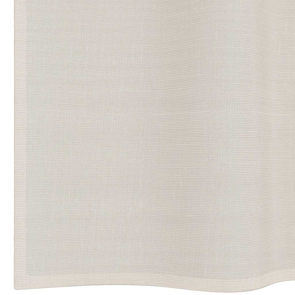 Voile Vorhänge mit Ösen 2 Stk. Creme 140x140 cm