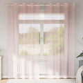 Voile Vorhänge mit Ösen 2 Stk. Hellrosa 140x225 cm