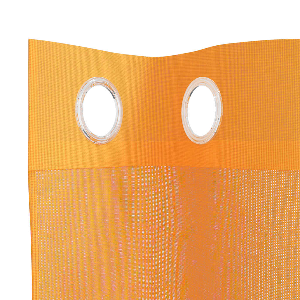 Voile Vorhänge mit Ösen 2 Stk. Orange 140x225 cm