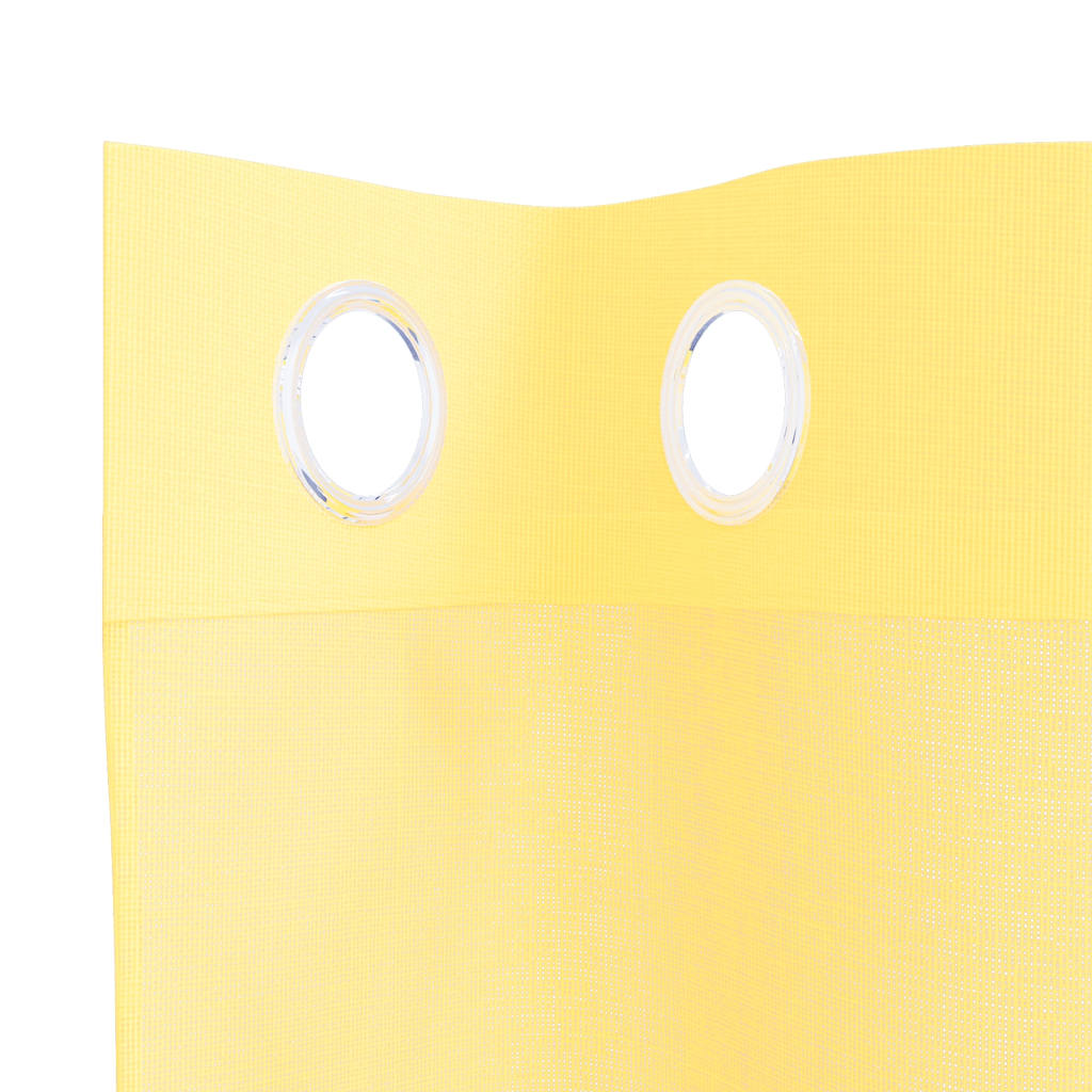 Voile Vorhänge mit Ösen 2 Stk. Gelb
