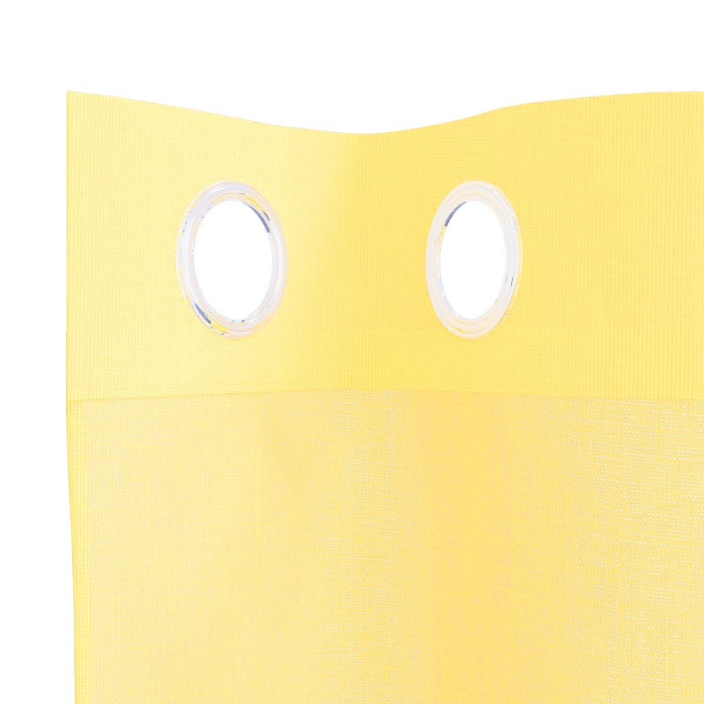 Voile Vorhänge mit Ösen 2 Stk. Gelb