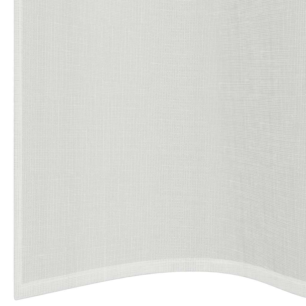 Voile Vorhänge mit Ösen 2 Stk. Weiß