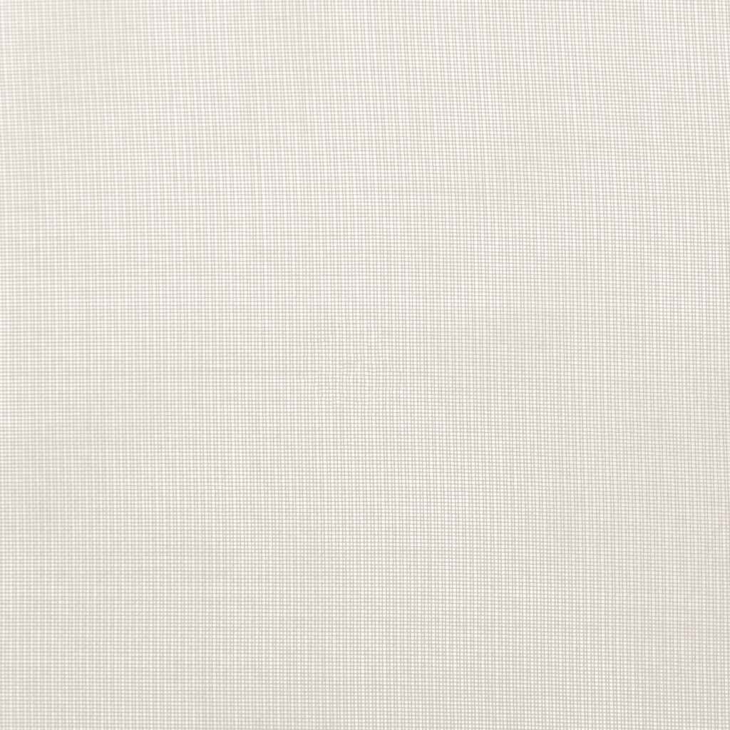 Voile Vorhänge mit Stangentaschen 2 Stk. Creme
