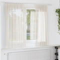 Voile Vorhänge mit Stangentaschen 2 Stk. Creme