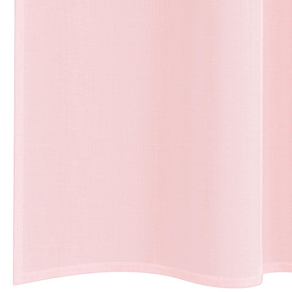 Voile Vorhänge mit Stangentaschen 2 Stk. Hellrosa