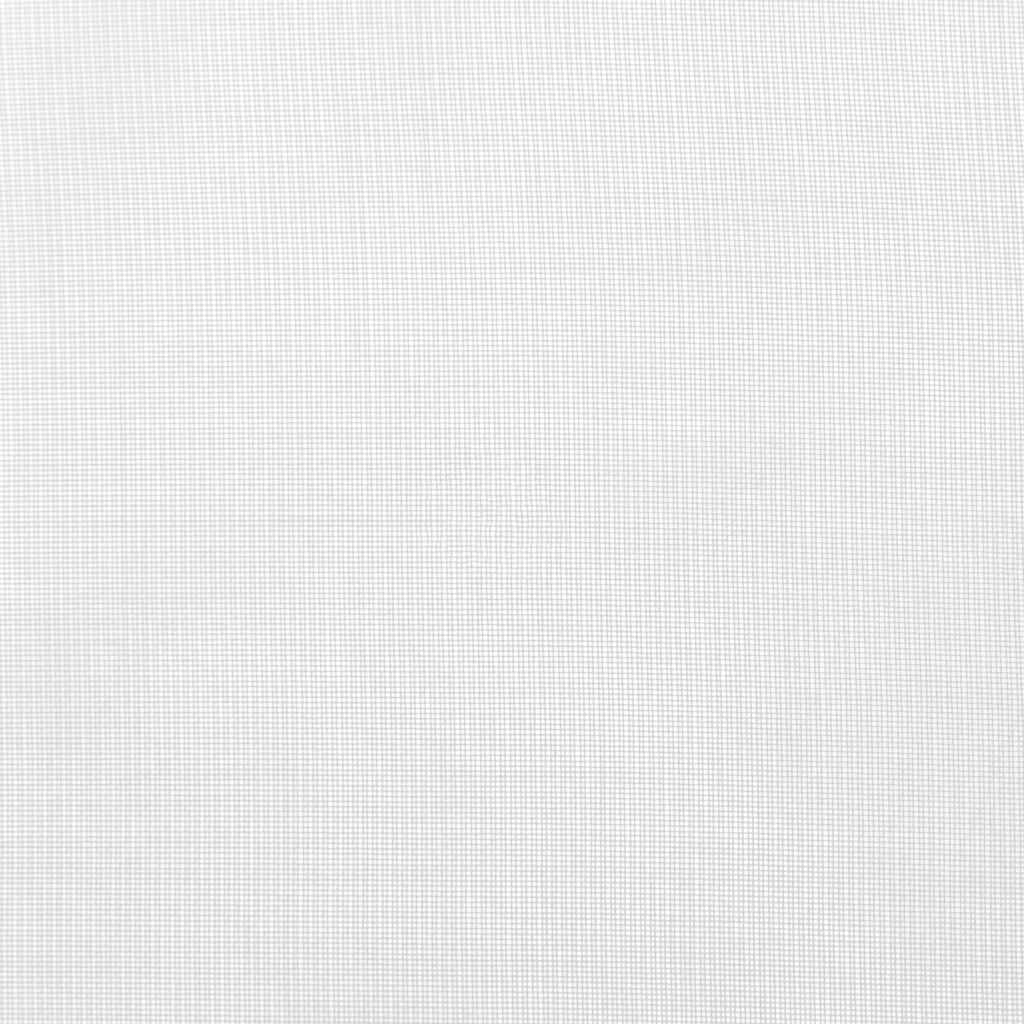Voile Vorhänge mit Stangentaschen 2 Stk. Weiß