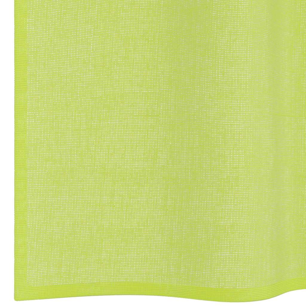 Voile Vorhänge mit Lasche 2 Stk. Apfelgrün