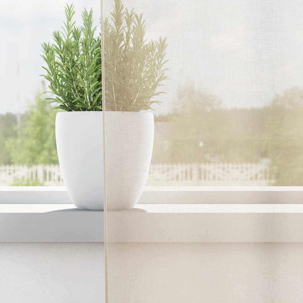 Voile Vorhänge mit Lasche 2 Stk. Creme