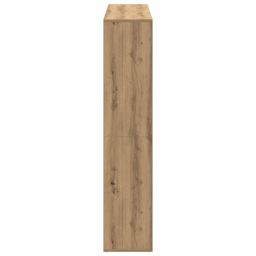 Bücherregal Artisan-Eiche 137,5x29x137,5 cm Holzwerkstoff