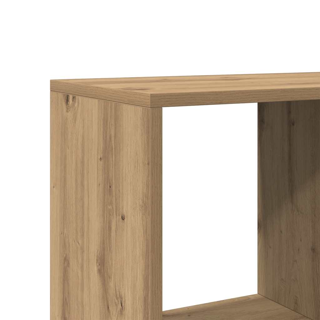 Bücherregal Artisan-Eiche 137,5x29x137,5 cm Holzwerkstoff