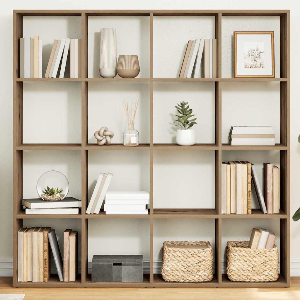 Bücherregal Artisan-Eiche 137,5x29x137,5 cm Holzwerkstoff