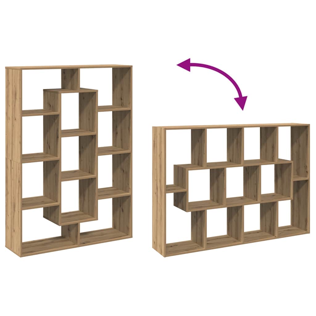 Bücherregal Artisan-Eiche 102x29x143 cm Holzwerkstoff