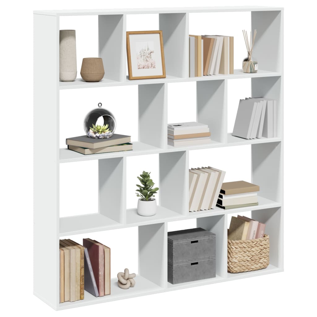 Bücherregal Weiß 132x29x141,5 cm Holzwerkstoff