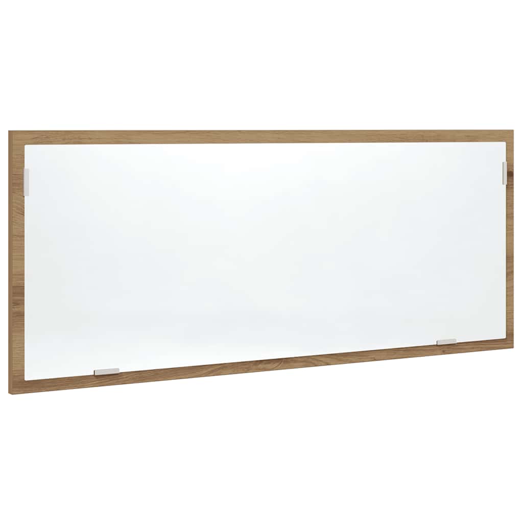 LED-Badspiegel Artisan-Eiche 100x8,5x37 cm Holzwerkstoff