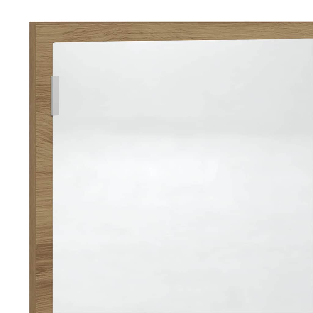 LED-Badspiegel Artisan-Eiche 100x8,5x37 cm Holzwerkstoff