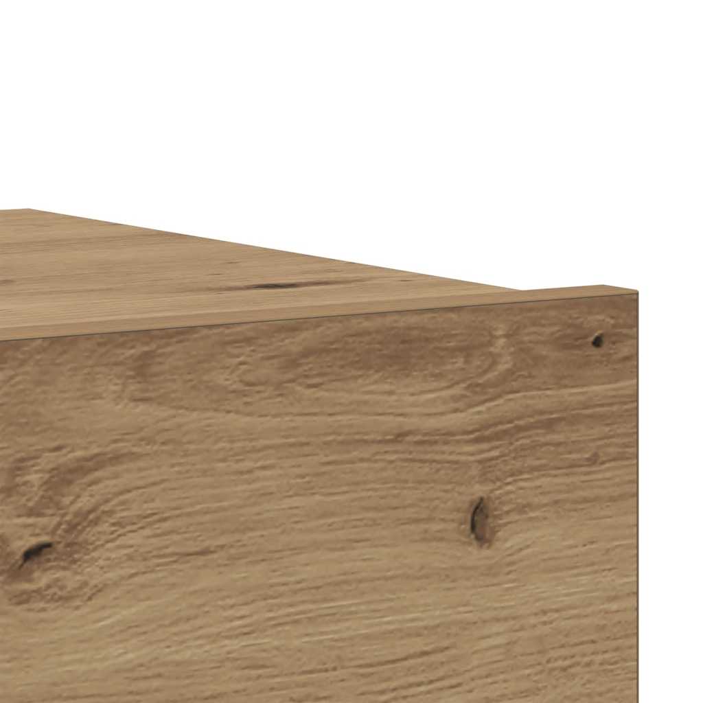 TV-Schrank mit LED-Leuchten Artisan-Eiche 60x35x15,5 cm