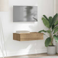TV-Schrank mit LED-Leuchten Artisan-Eiche 60x35x15,5 cm
