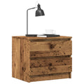Nachttische 2 Stk. Altholz-Optik 50x40x43,5 cm Holzwerkstoff