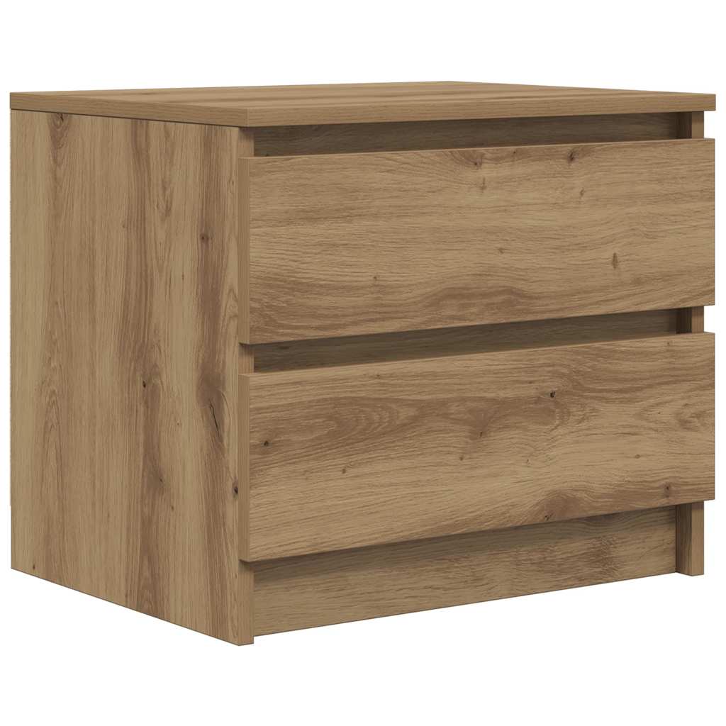 Nachttische 2 Stk. Artisan-Eiche 50x40x43,5 cm Holzwerkstoff