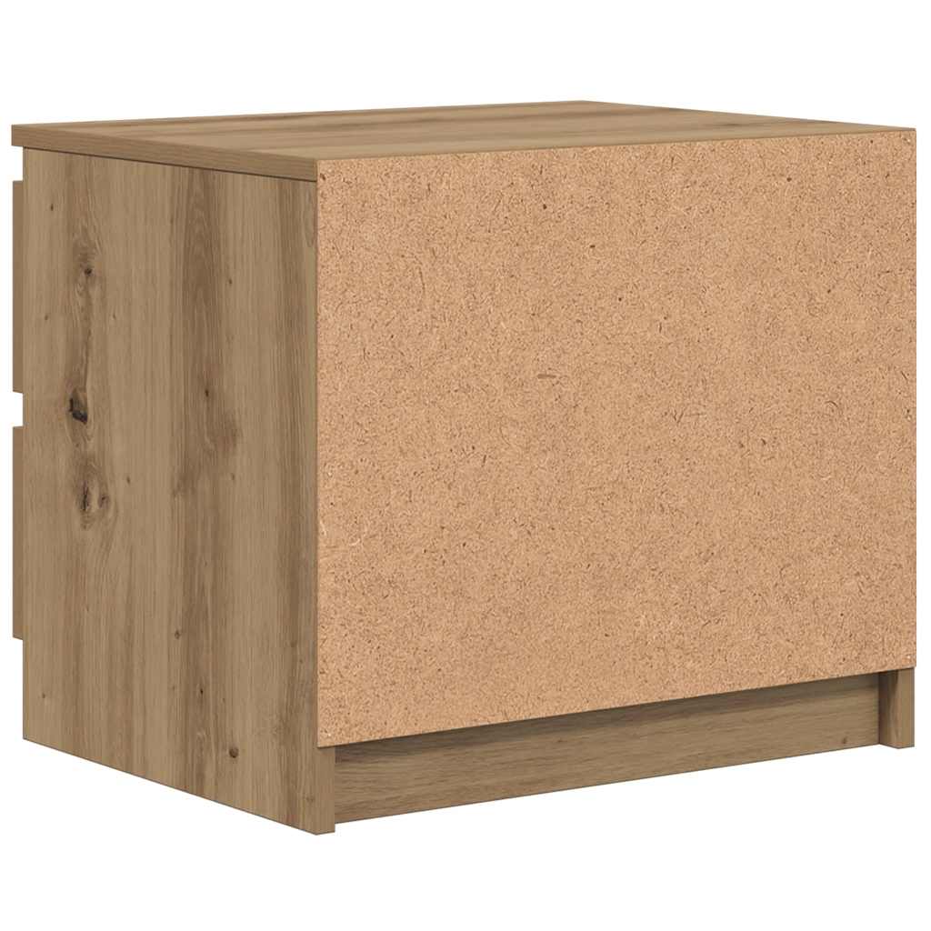 Nachttische 2 Stk. Artisan-Eiche 50x40x43,5 cm Holzwerkstoff