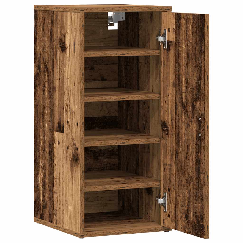 Schuhschrank Altholz-Optik 32x35x70 cm Holzwerkstoff