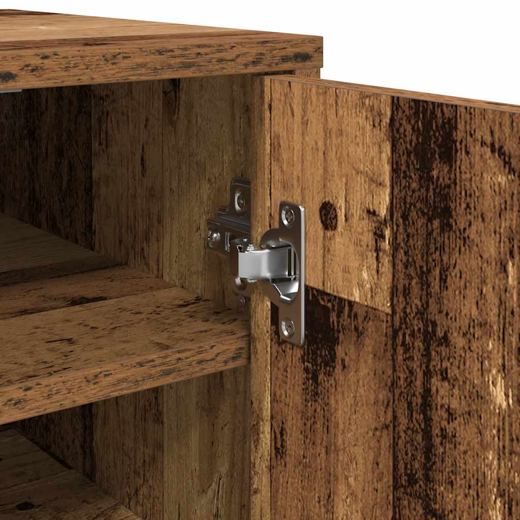 Schuhschrank Altholz-Optik 32x35x70 cm Holzwerkstoff