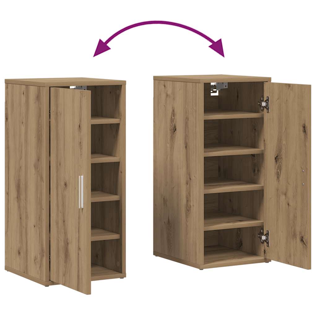 Schuhschrank Artisan-Eiche 32x35x70 cm Holzwerkstoff