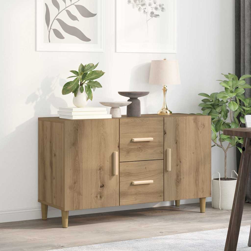 Sideboard Artisan-Eiche 100x36x60 cm Holzwerkstoff