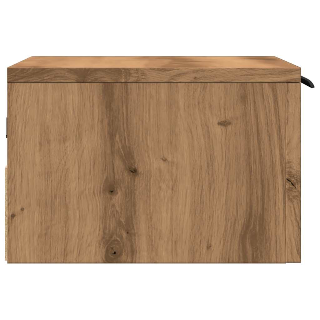 Wand-Nachttische 2 Stk. Artisan-Eiche 34x30x20 cm