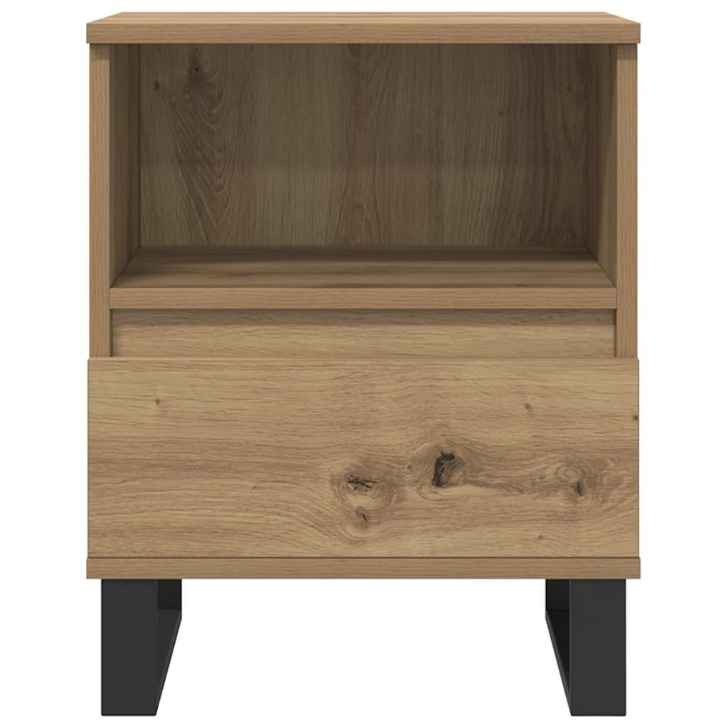 Nachttische 2 Stk. Artisan-Eiche 40x35x50 cm Holzwerkstoff